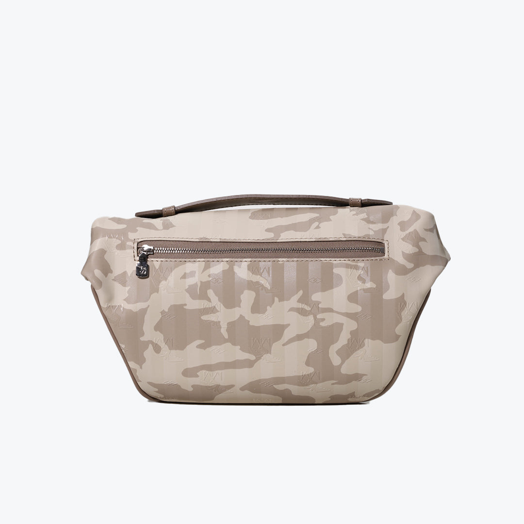 BRIENZ | Gürteltasche camouflage beige/silber - von hinten