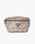 BRIENZ | Gürteltasche camouflage beige/silber - frontal
