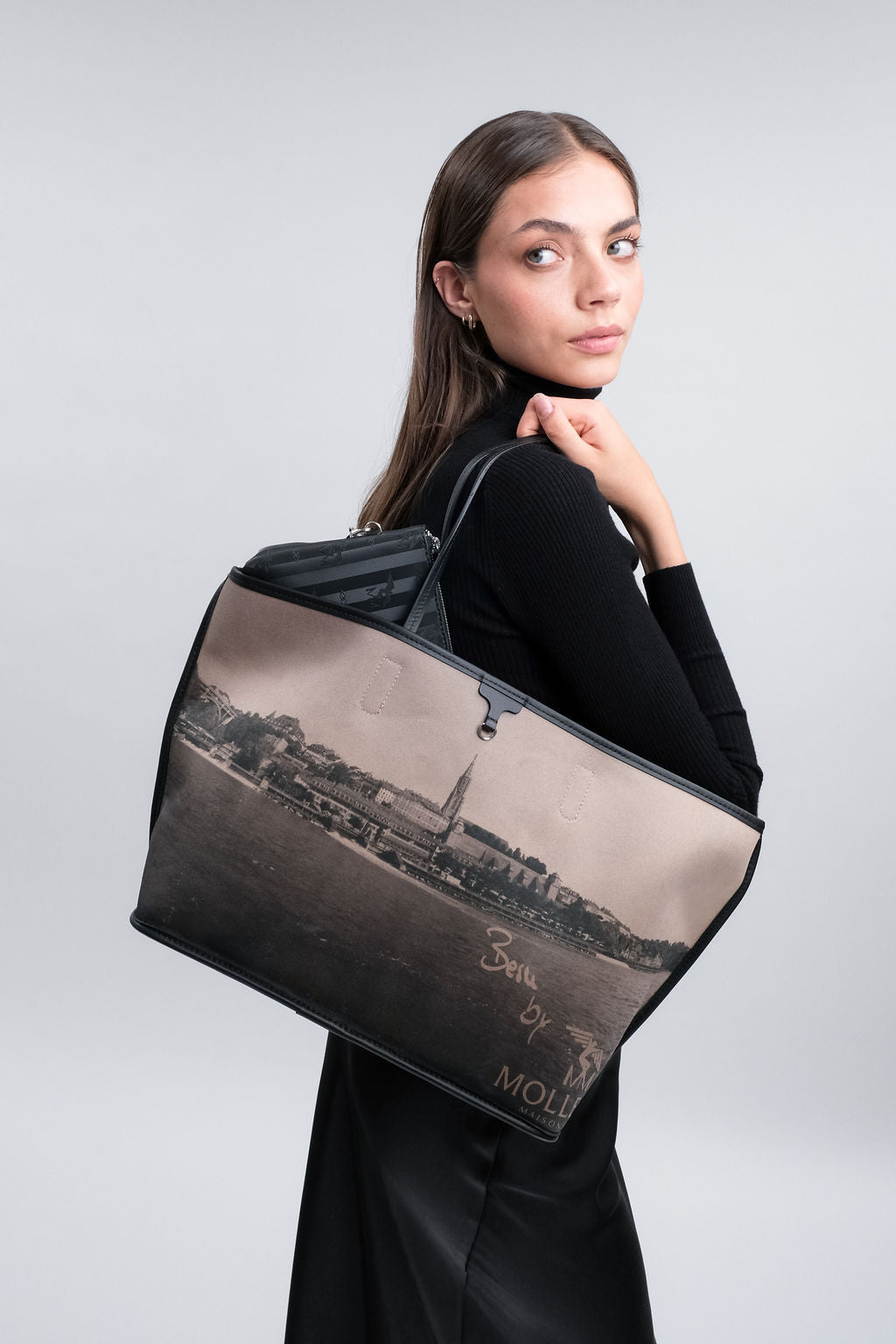 BERN | Shopper city classic black/gold