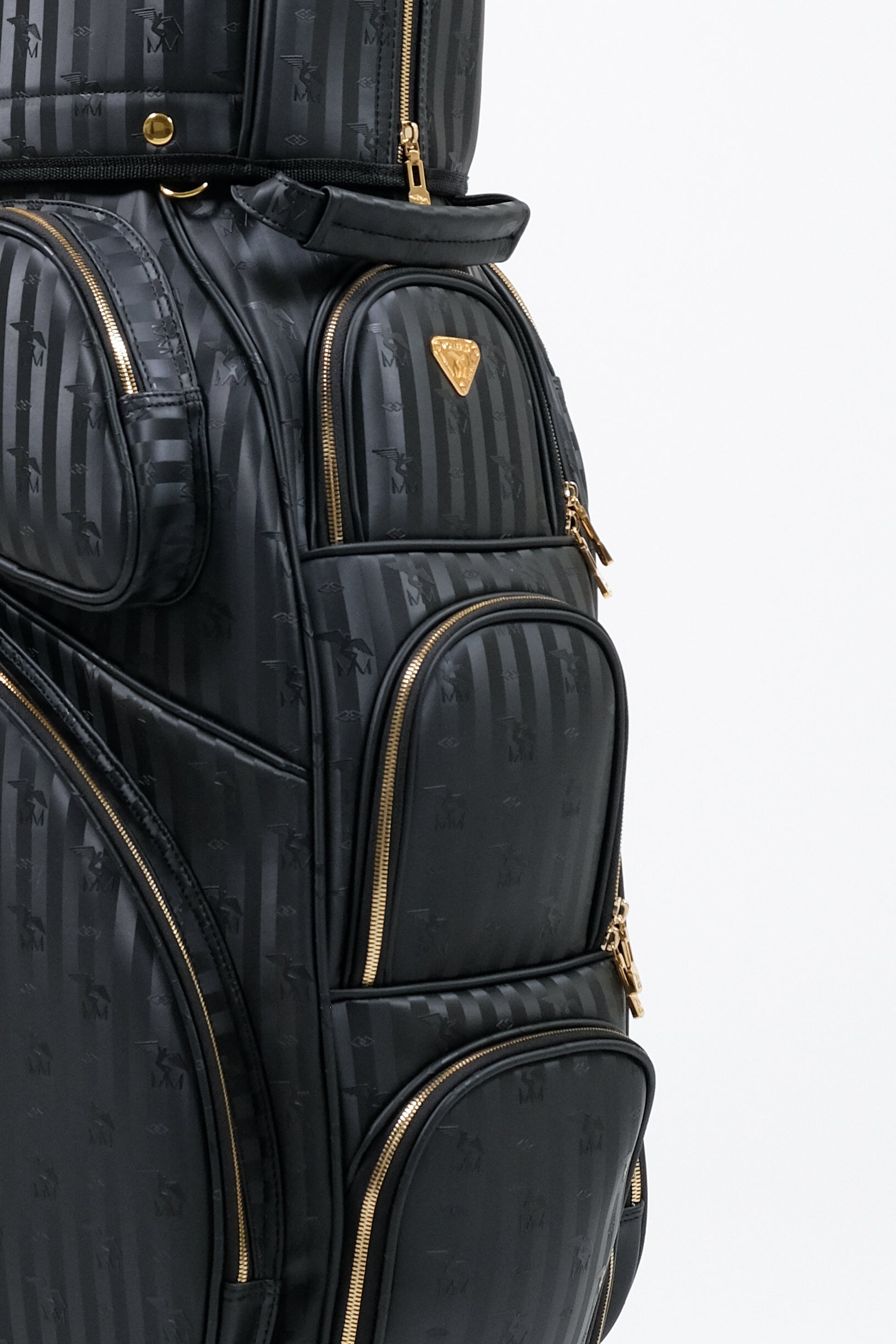 EAGLE | Golfbag schwarz/gold - frontal