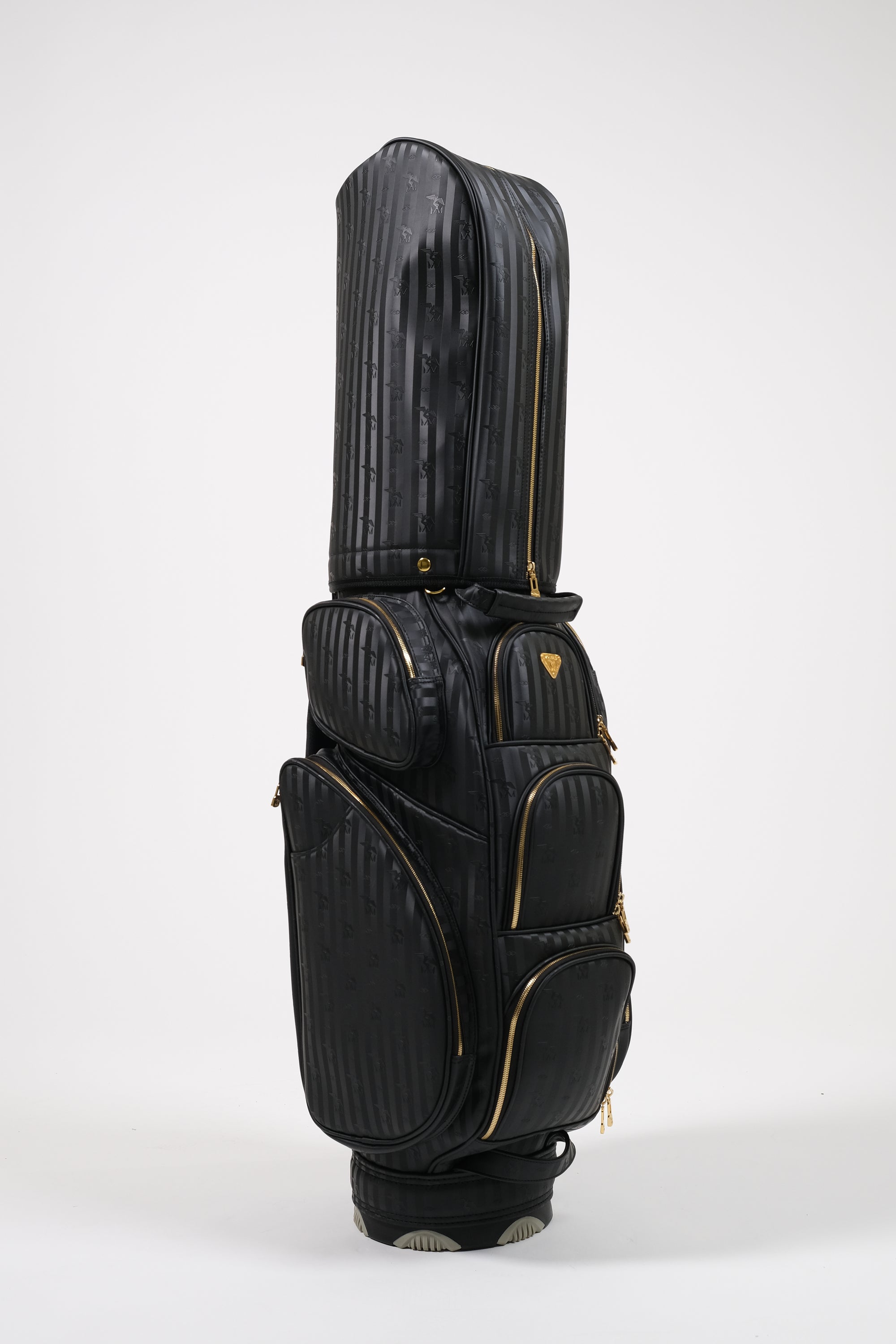 EAGLE | Golfbag schwarz/gold - seitlich
