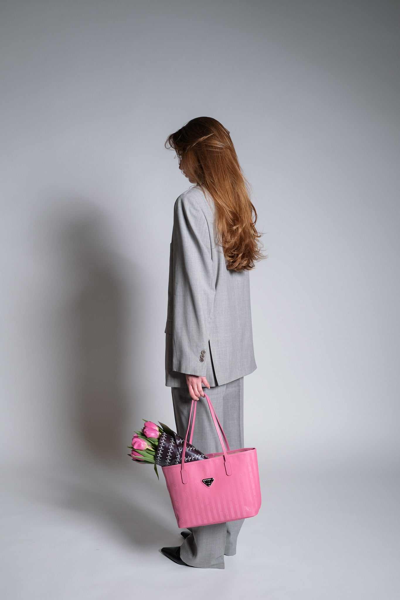 GENF | Shopper bubble pink/silber - FRONTAL