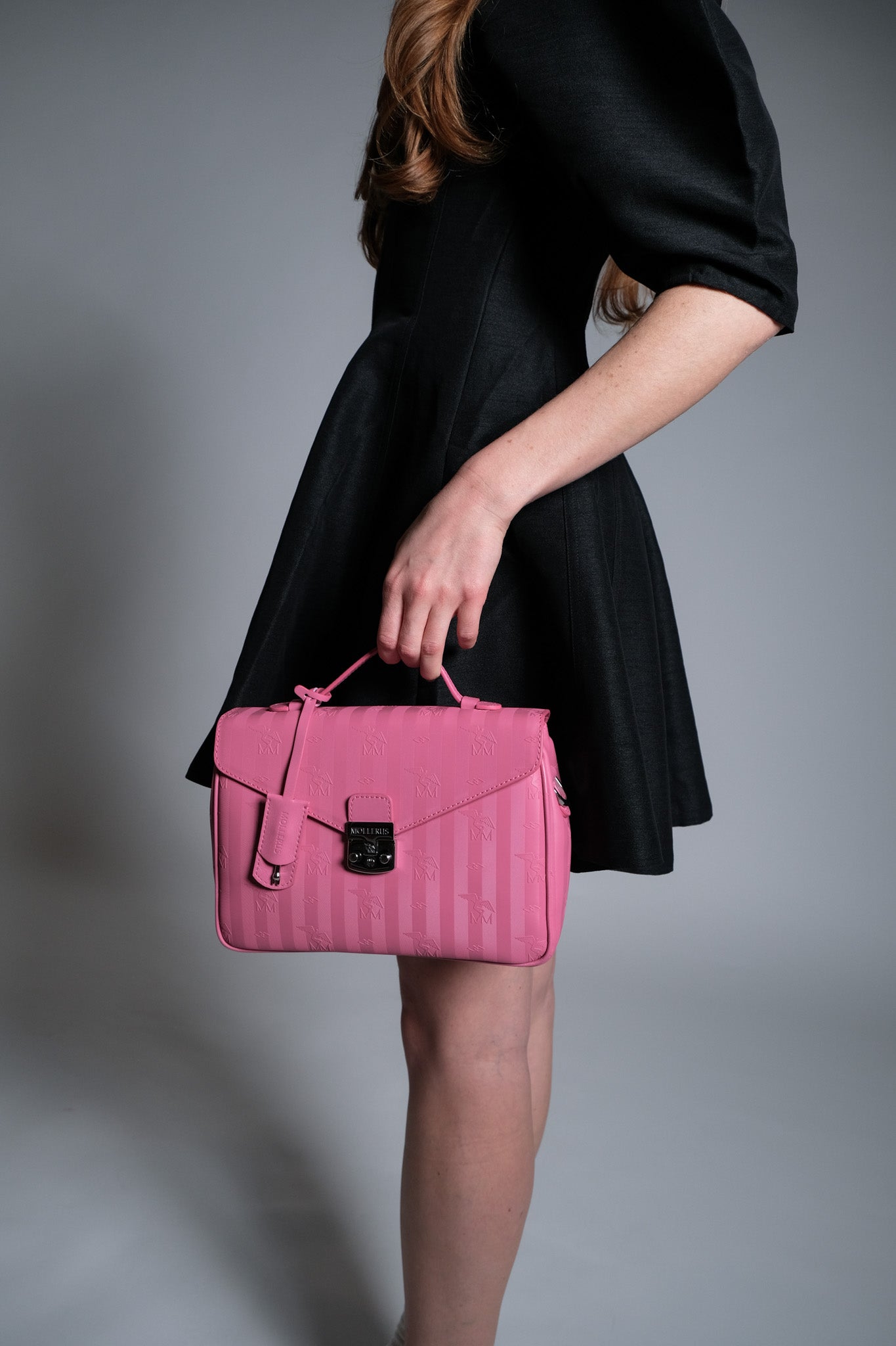 MARLY | Umhängetasche bubble pink/silber - FRONTAL