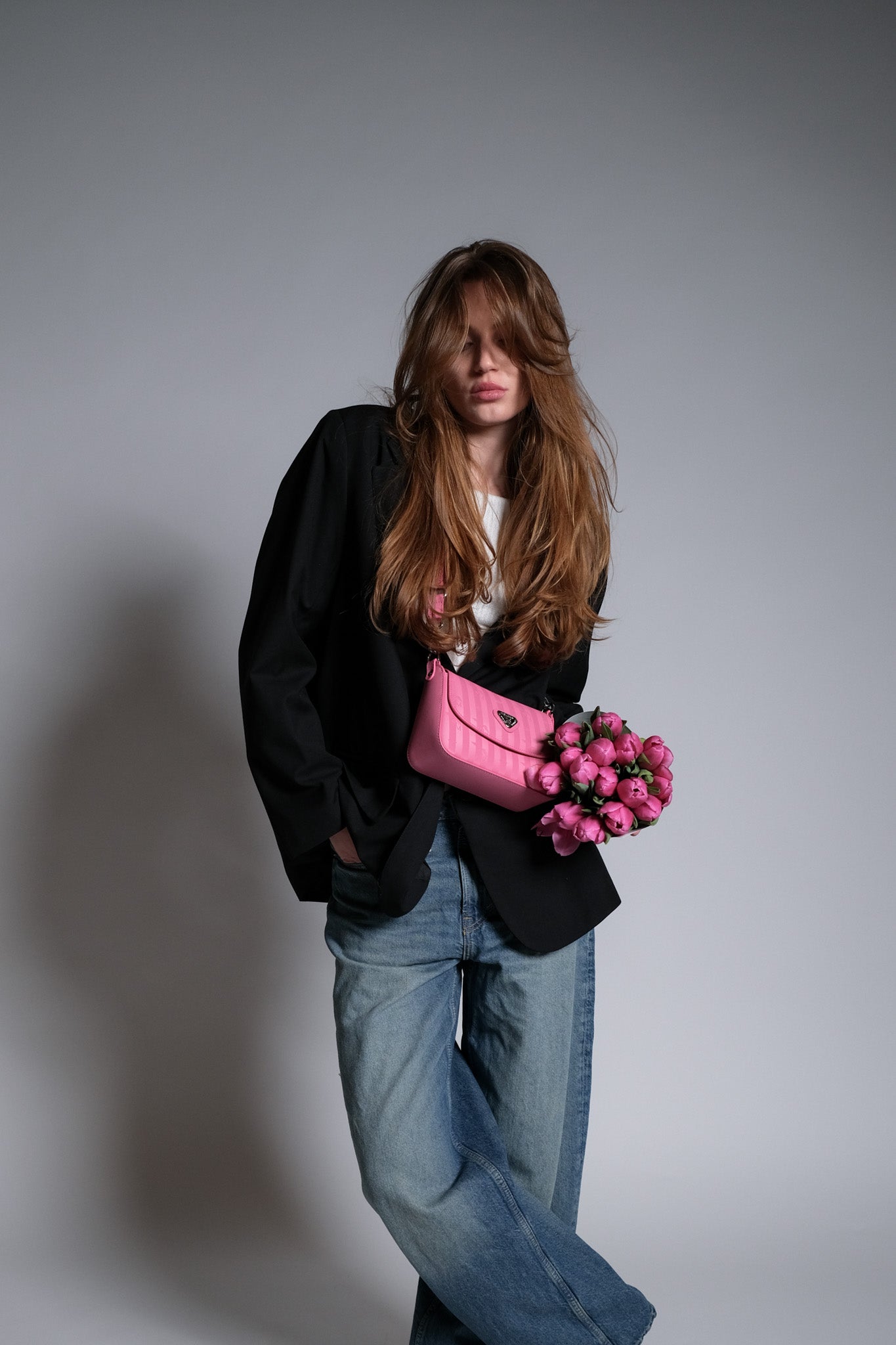 PIZY | Umhängetasche bubble pink/silber - FRONTAL