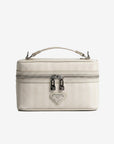 MOUTIER | Umhängetasche pearl weiss/silber - frontal
