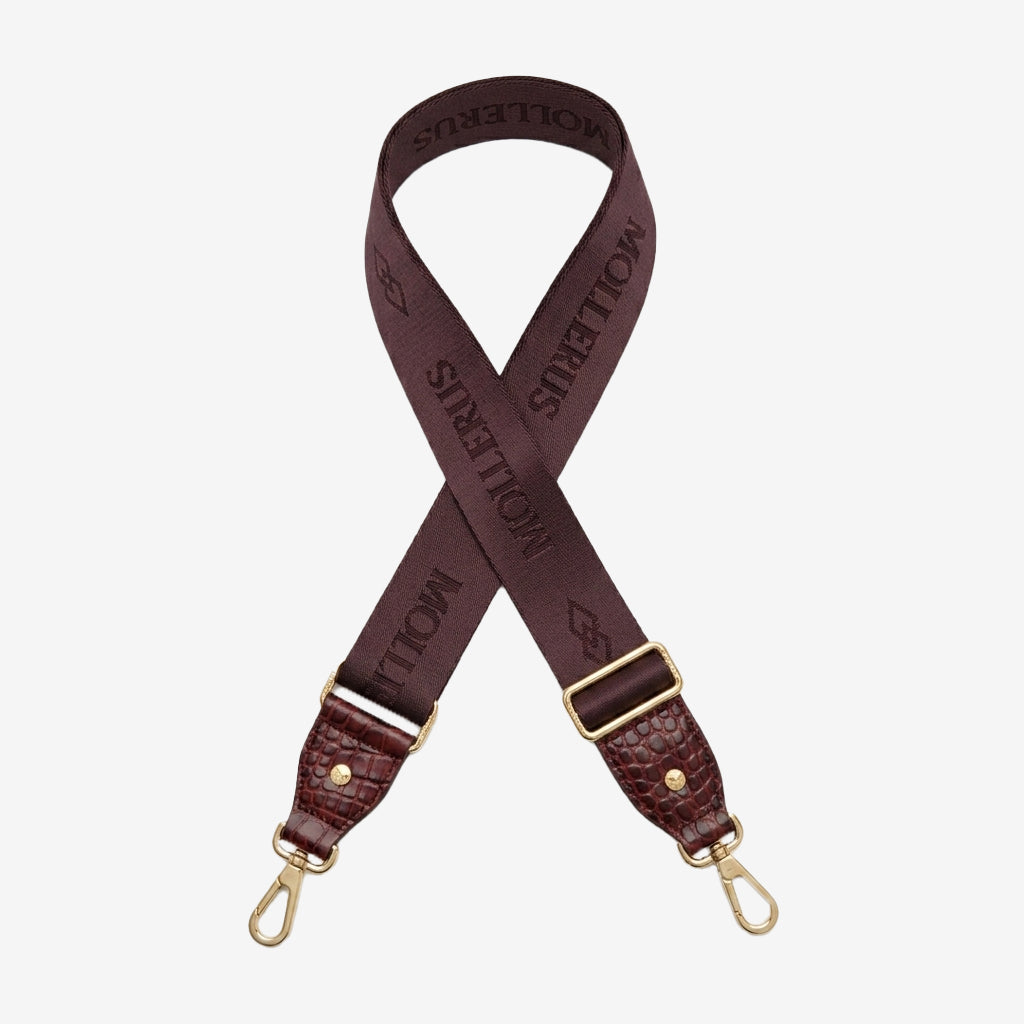 ALADDIN | Schulterriemen croco antik rot/gold - frotnal