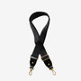 ALADDIN | Schulterriemen croco classic schwarz/gold - frontal