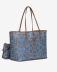 BERN | Shopper Maze braun blau/silber - seiltich