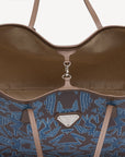 BERN | Shopper Maze braun blau/silber - von innen