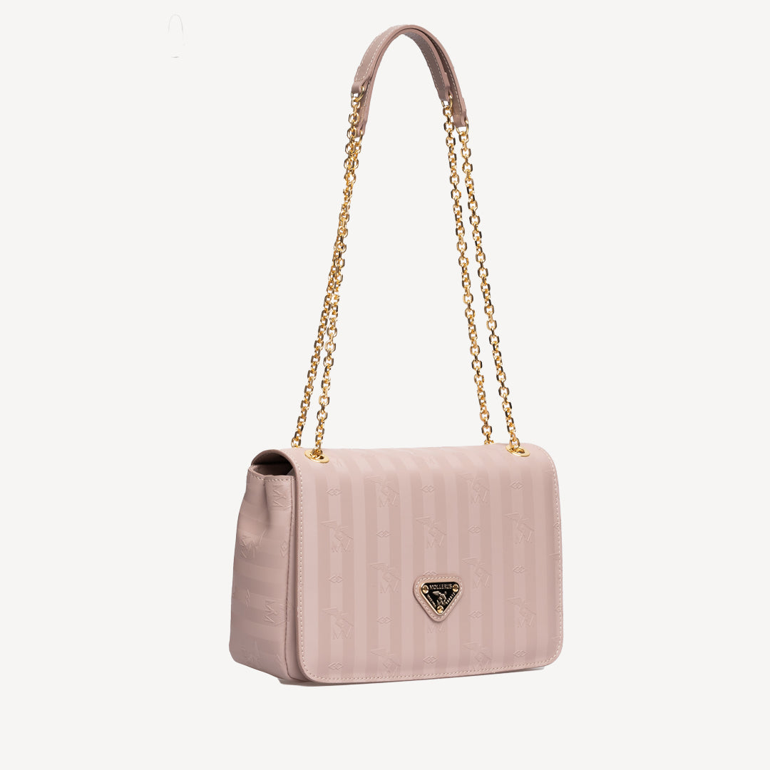 GOLDACH | Umhängetasche soft rosé/gold - seiltich