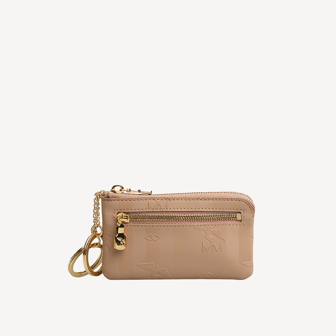 AUBRIG | Portemonnaie cappuccino beige/gold - von hinten