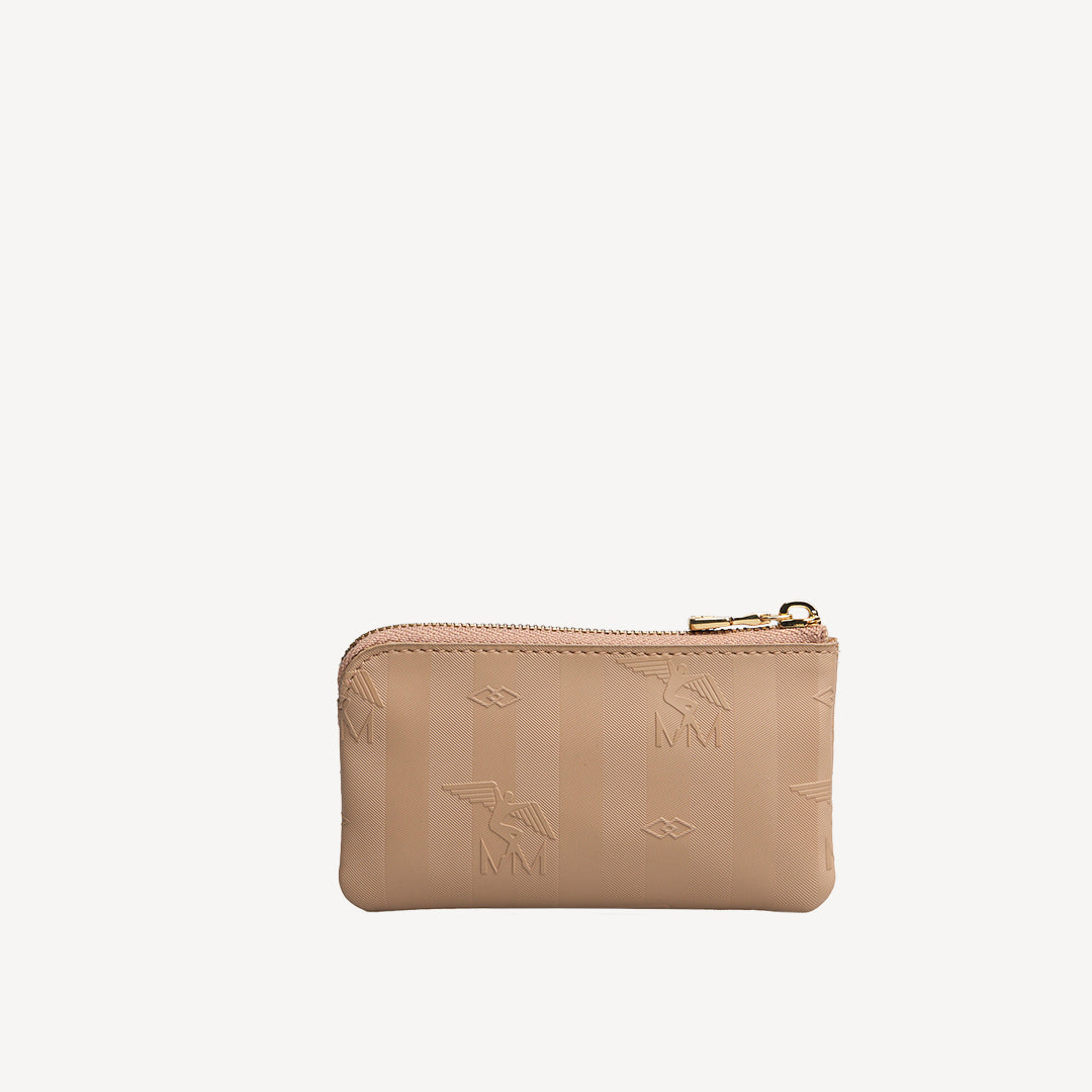 AUBRIG | Portemonnaie cappuccino beige/gold - frontal