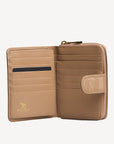 SAENTIS| Portemonnaie cappuccino/gold - offen