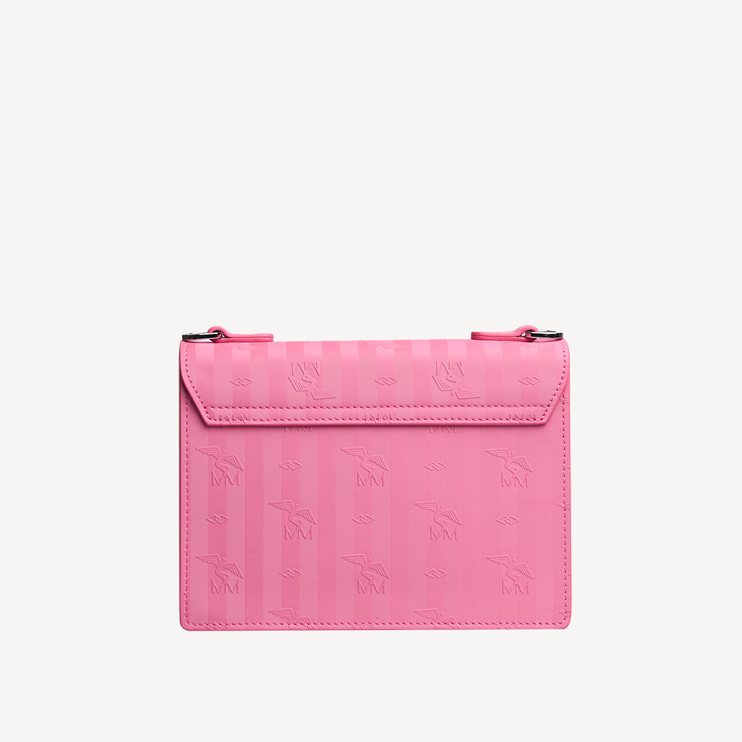 MELIDE | Umhängetasche bubble pink/silber - von hinten