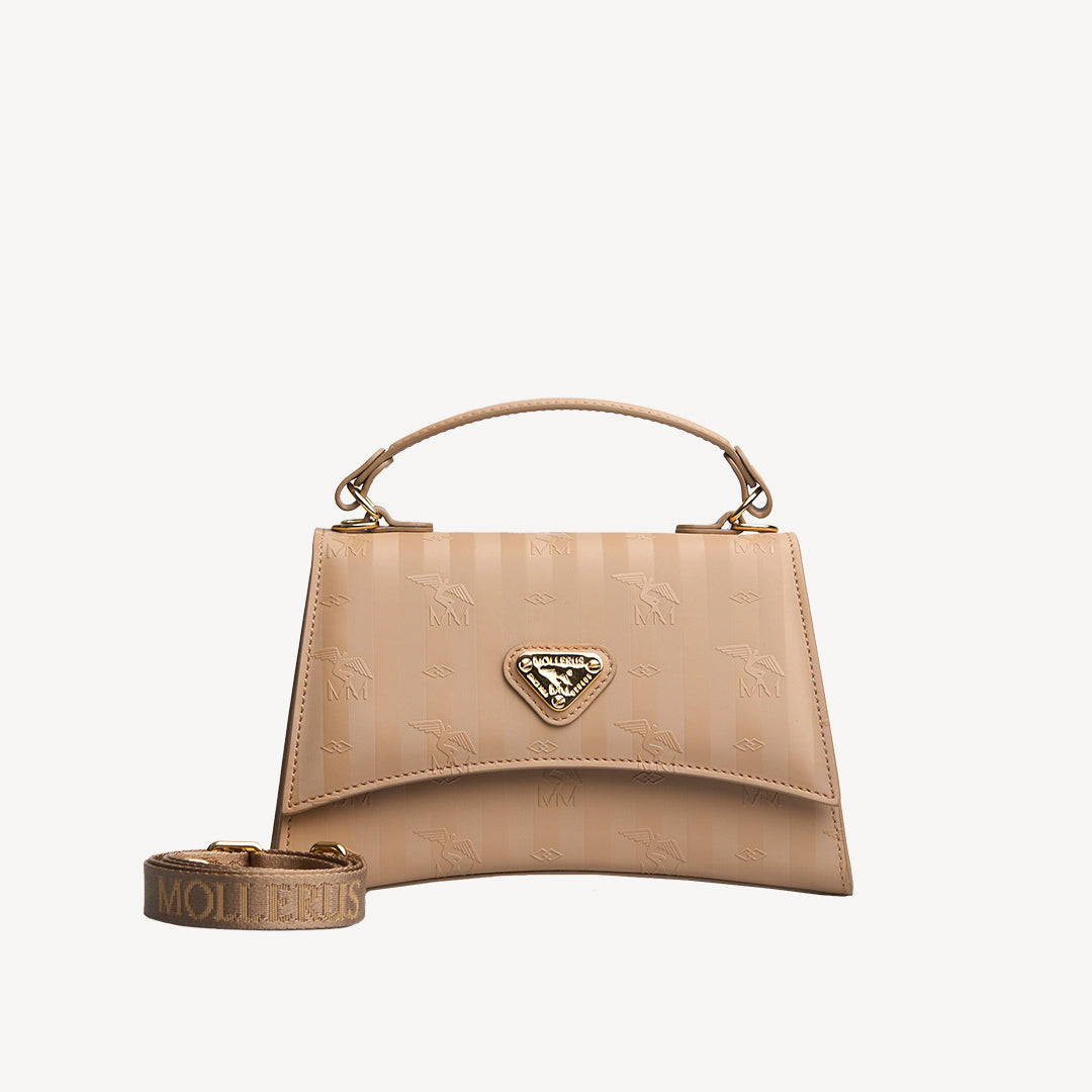 ROMONT | Umhängetasche classic cappuccino/gold - frontal