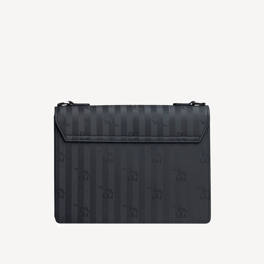 FEY | Umhängetasche classic schwarz/silber - von hinten