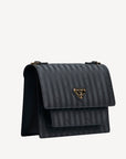 FEY | Umhängetasche classic schwarz/gold - seitlich