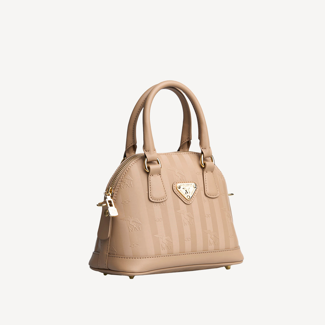 OETWIL | Handtasche classic cappuccino/gold - seitlich
