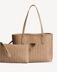 GENF | Shopper cappuccino/gold - frontal