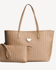 BERN | Shopper cappuccino/gold - frontal