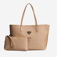 BERN | Shopper cappuccino beige/gold