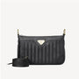 FLUMS | Umhängetasche classic schwarz/gold - frontal