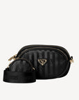 GAMS | Umhängetasche classic schwarz/gold- frontal