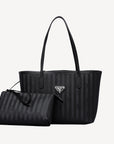 GENF | Shopper classic schwarz/silber - frontal