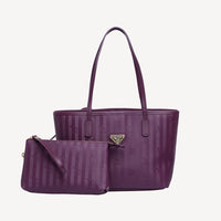 GENEVE | Cabas prune violet/or