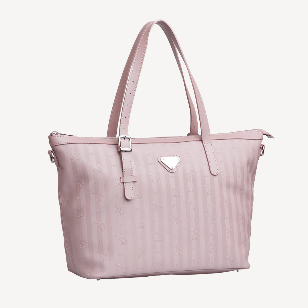 GISWIL | Businesstasche soft rosé/gold - seitlich