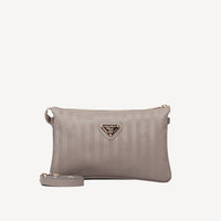 GLAND | Sac à bandoulière taupe gris/or