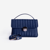 SIGNAU | Umhängetasche deep blau/silber