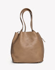 LIDDES | Umhängetasche Stampato cappuccino/gold - von hinten 
