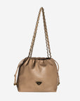 RIDDES | Umhängetasche Stampato cappuccino/gold - hängend 