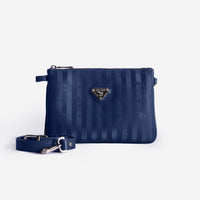 TAMINS | Umhängetasche deep blau/silber