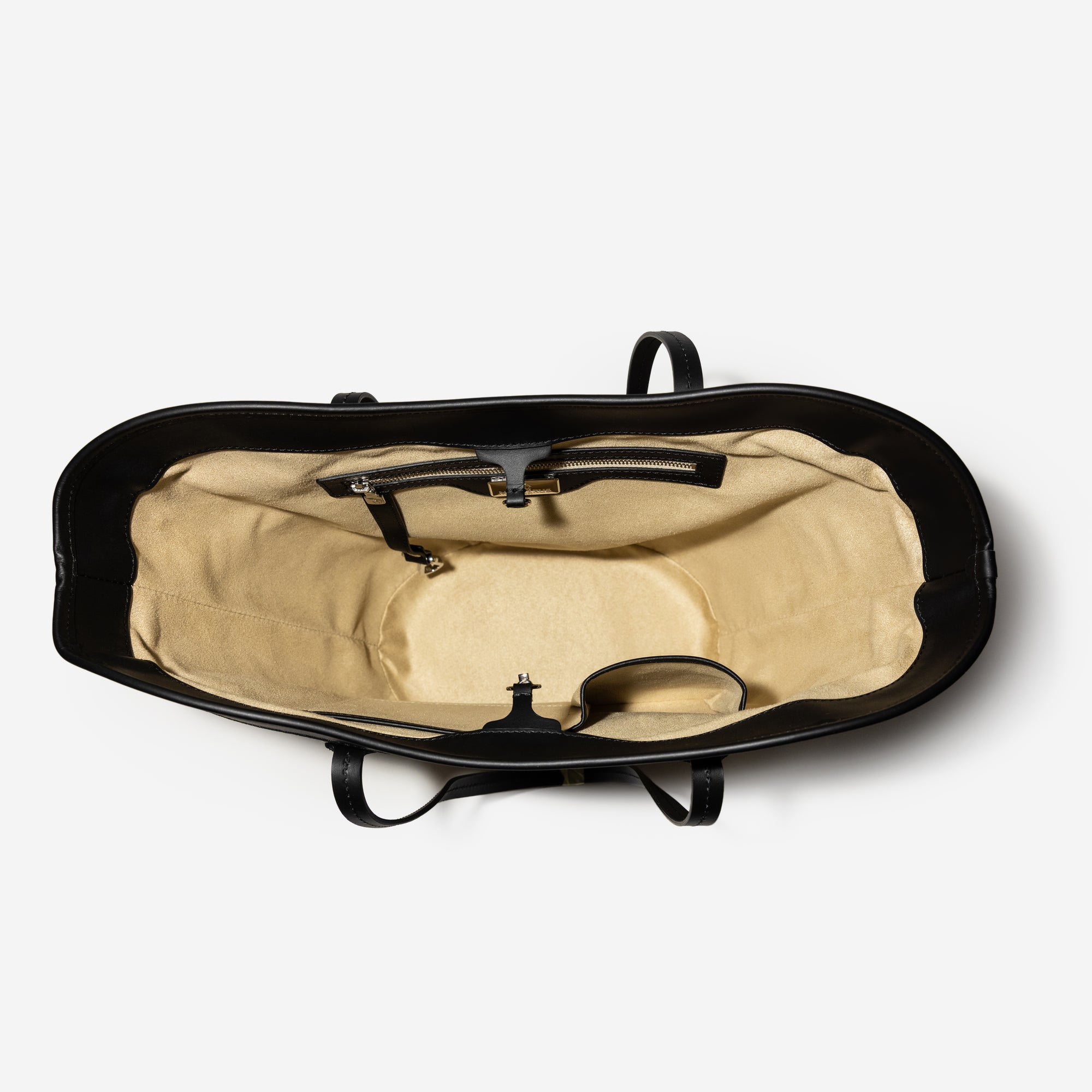 SAINT TROPEZ | Strandtasche Rafia beige/silber - offen 