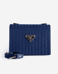 MELIDE | Shoulder bag, deep blue/silver