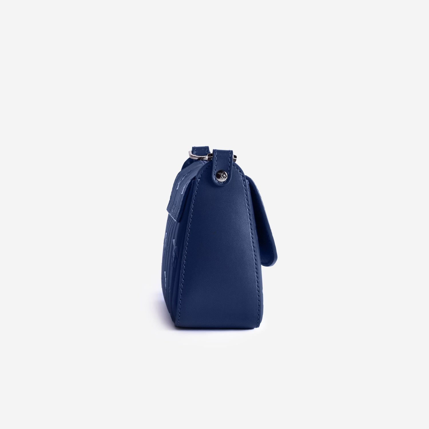 PIZY| Umhängetasche deep blau/silber - seitlich