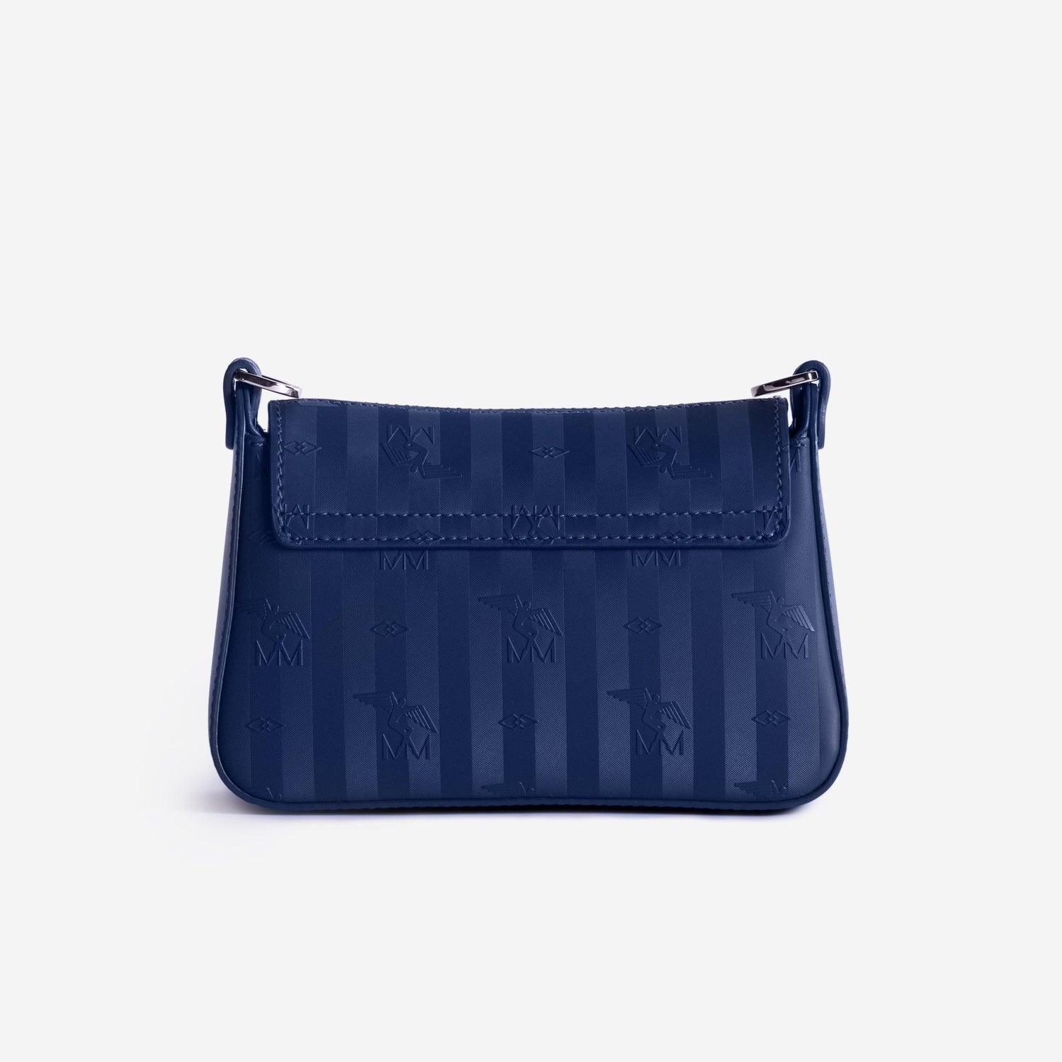 PIZY| Umhängetasche deep blau/silber - von hinten