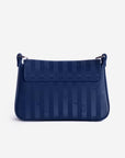 PIZY| Umhängetasche deep blau/silber - von hinten