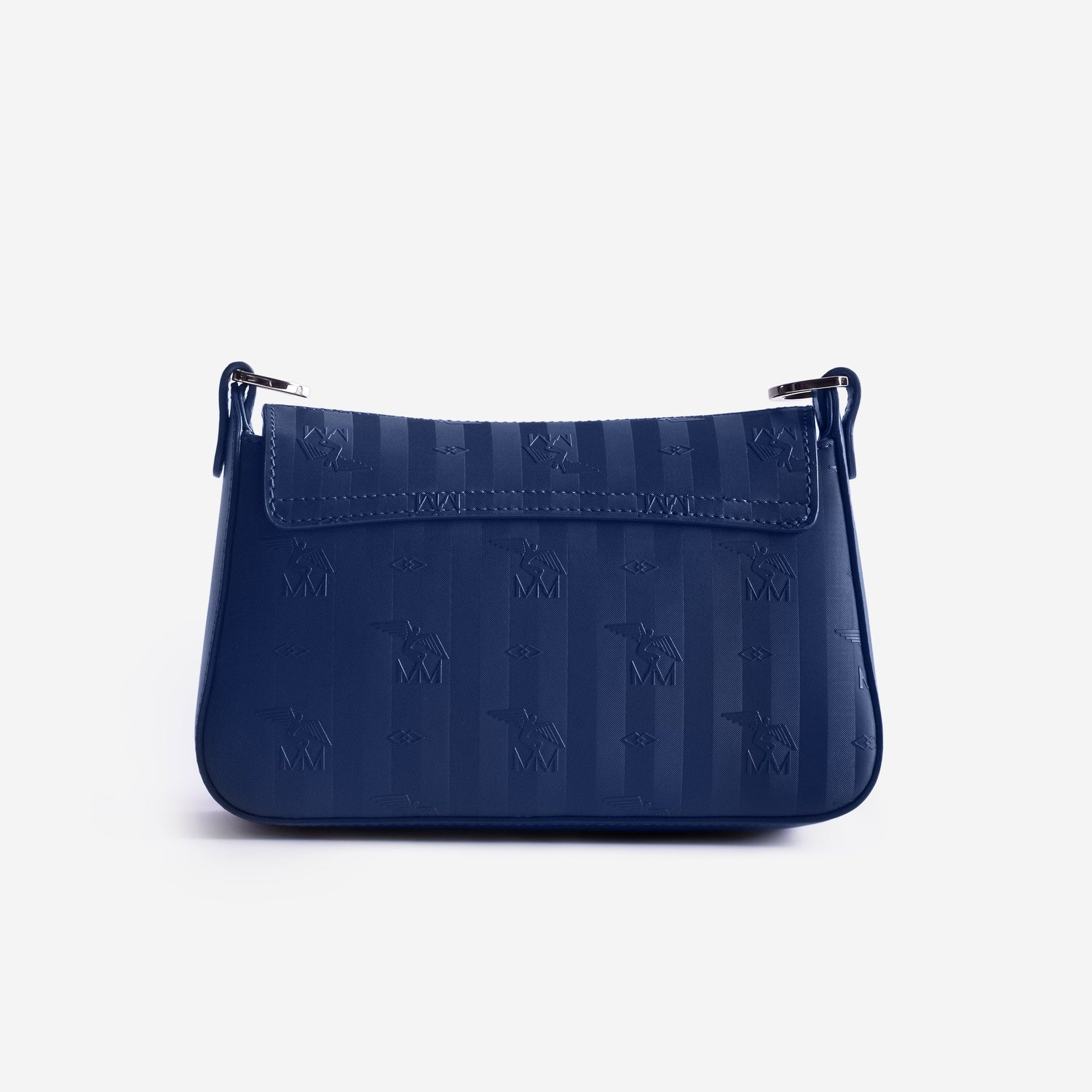 NOVILLE | Umhängetasche deep blau/silber - von hinten