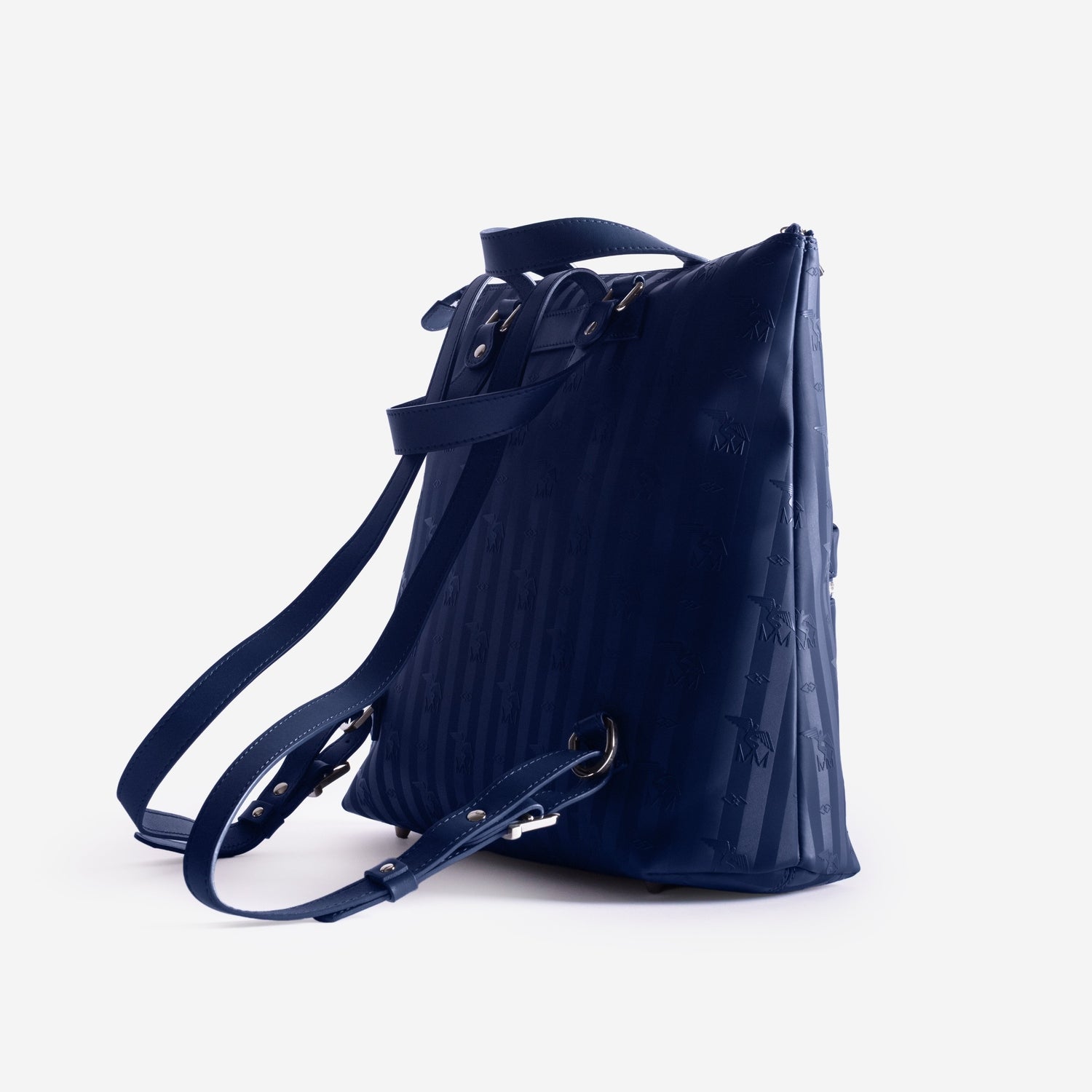 MANNO | Rucksack deep blau/silber - detail