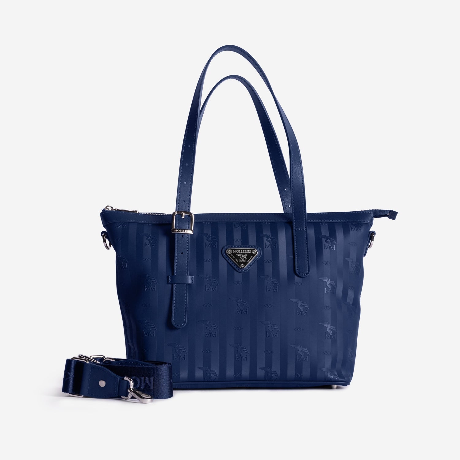 VALLON | Shopper deep blau/silber -frotnal