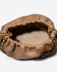 RIDDES | Umhängetasche Stampato cappuccino/gold - Innenleben