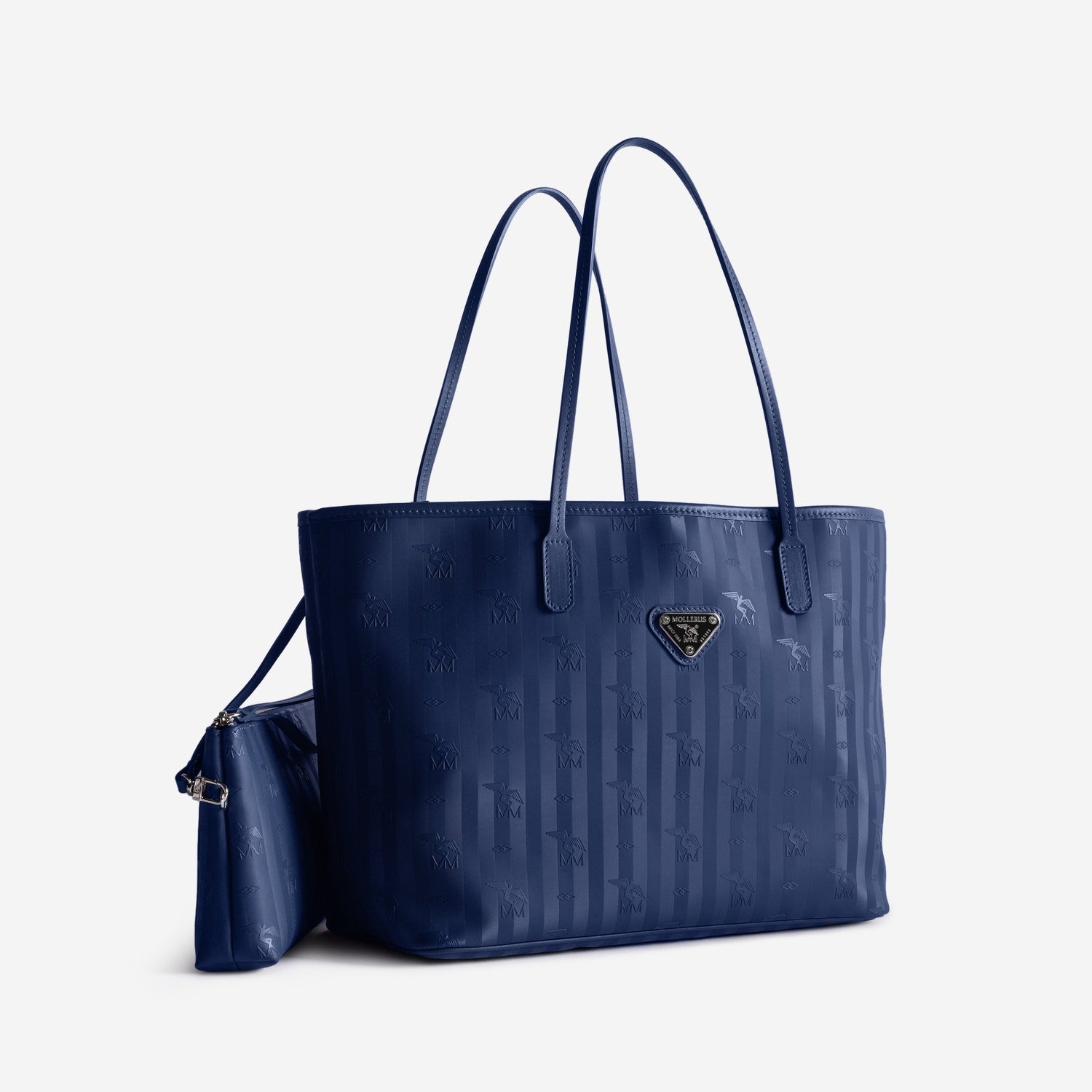 BERN | Shopper deep blau/silber - seitlich
