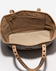 WINTERTHUR | Shopper mit Reissverschluss Stampato cappuccino/gold - Innenleben