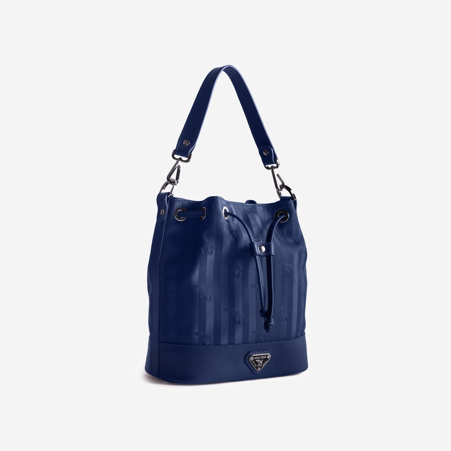 SION | Beuteltasche deep blau/silber - seiltich