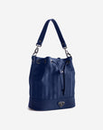SION | Beuteltasche deep blau/silber - seiltich