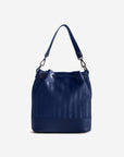 SION | Beuteltasche deep blau/silber - von hinten