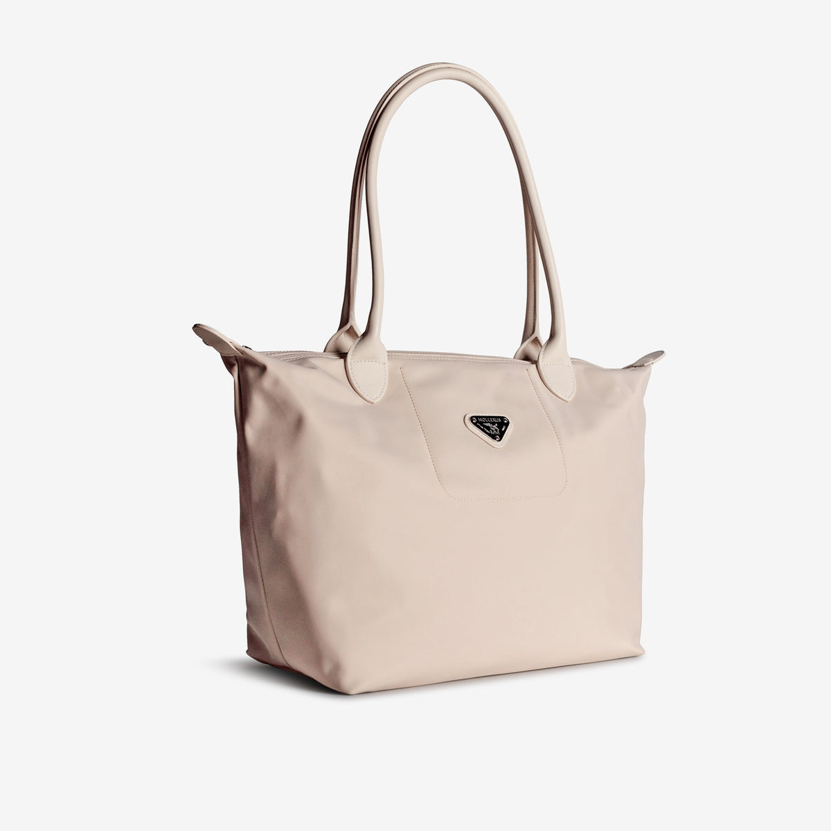 INTERLAKEN | Shopper Nylon pearl weiss/silber - leicht seitlich